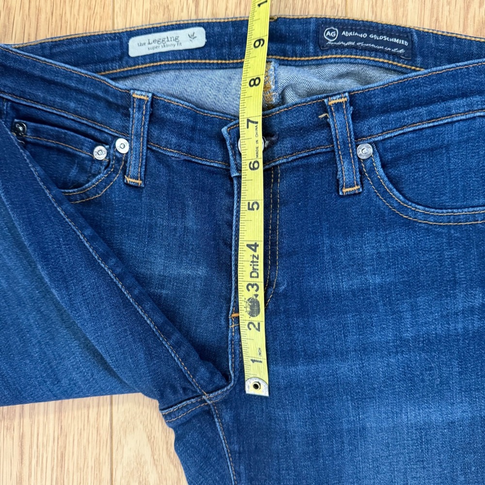 AG Adriano Goldschmied The Legging Super Skinny 28 Blue Excellent Jeans HOT! - Picture 14 of 14